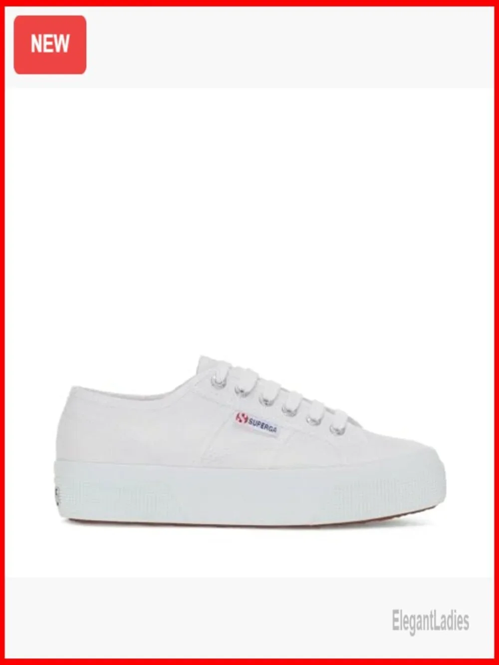 Platform Sneakers in Cotton Canvas with Vulcanized Rubber Sole